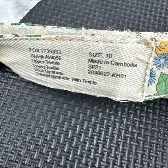 J.Crew Womens Sporty Strap Sandals Size 10 Liberty Mini Floral Walk Fabric - Picture 7 of 8